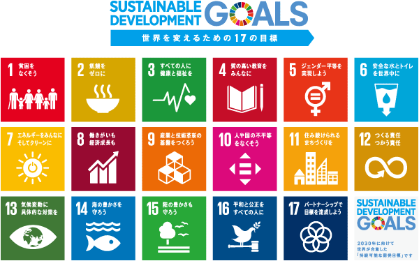 Web活用でビジネス革新に貢献する企業としてSDGs(持続可能な開発目標)に取り組みます