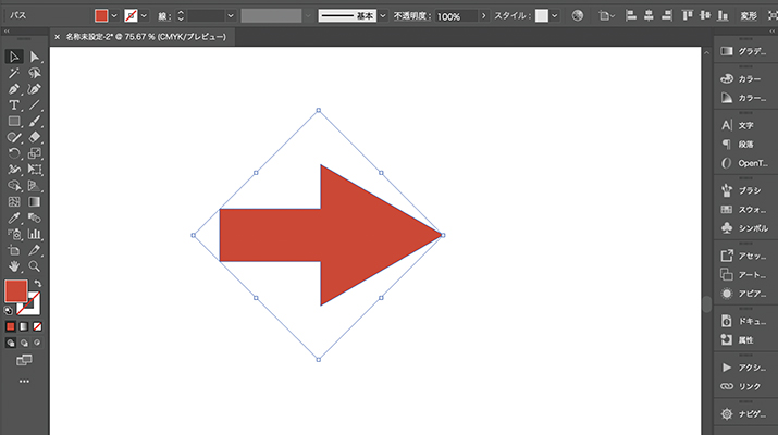 Illustrator初心者も5秒で解決！オブジェクトを囲う枠（バウンディングボックス）の向きをリセットする方法