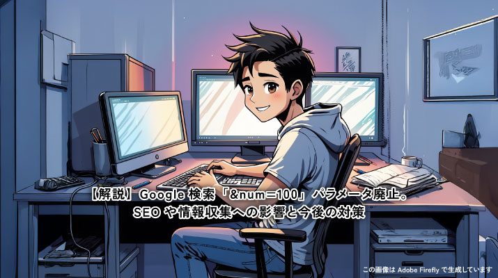【解説】Google検索「&num=100」パラメータ廃止。SEOや情報収集への影響と今後の対策