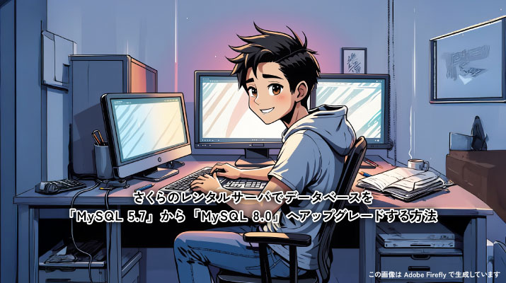 さくらのレンタルサーバでデータベースを「MySQL 5.7」から「MySQL 8.0」へアップグレードする方法