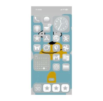 iPhoneのホーム画面をカスタマイズ！ホーム画面のアイコンを透明にする方法